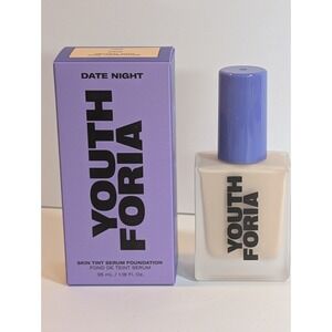 Youth Foria DATE NIGHT SKIN TINT SERUM FOUNDATION in 120 Fair 1.18oz,‎ NiB!